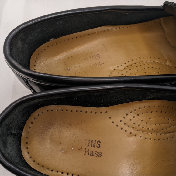 COPY - GH BASS Weejuns MARIETTA II Black Leather Loafers Tassel Kiltie Size 8.5 - Picture 7 of 11